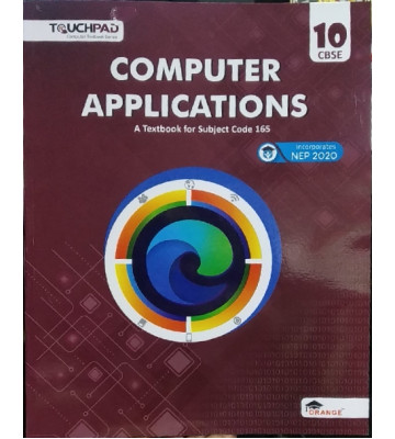 Orange Touchpad Computer Applications Code-165 Class - 10